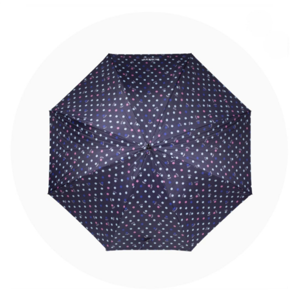 PARAPLUIE ISOTONER 09397 MARINE POIS OUVERT
