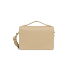 SAC TROTTEUR ZOÉ LANCASTER LISSE BEIGE FONCÉ VUE DE FACE