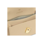 SAC TROTTEUR ZOÉ LANCASTER LISSE BEIGE FONCÉ VUE DE FACE