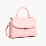 433-16 SAC À MAIN SUAVE EVEN ROSE FUMÉ VUE DE FACE