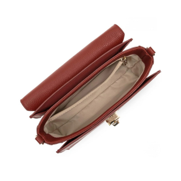 SAC TROTTEUR MILANO COSMOS LANCASTER CARMIN VUE D'EN HAUT