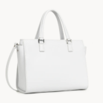 GRAND SAC CABAS MAIN SMOOTH LANCASTER 437-04 GRIS CLAIR VUE DE FACE