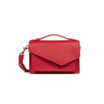 SAC TROTTEUR ZOÉ LANCASTER GRAINÉ ROUGE VUE DE FACE