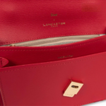 SAC TROTTEUR ZOÉ LANCASTER GRAINÉ ROUGE VUE DE FACE