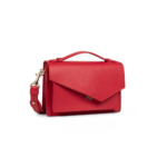 SAC TROTTEUR ZOÉ LANCASTER GRAINÉ ROUGE VUE DE FACE