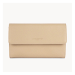 170-22 COMPAGNON DOS-À-DOS FOULONNÉ PM LANCASTER VUE DE FACE BEIGE FONCÉ