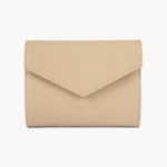 170-29 PORTEFEUILLE DOS-À-DOS FOULONNÉ PM LANCASTER BEIGE FONCÉ VUE DE FACE