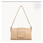 480-055 SAC BAGUETTE PARIS PAD LANCASTER BEIGE FONCÉ VUE DE FACE