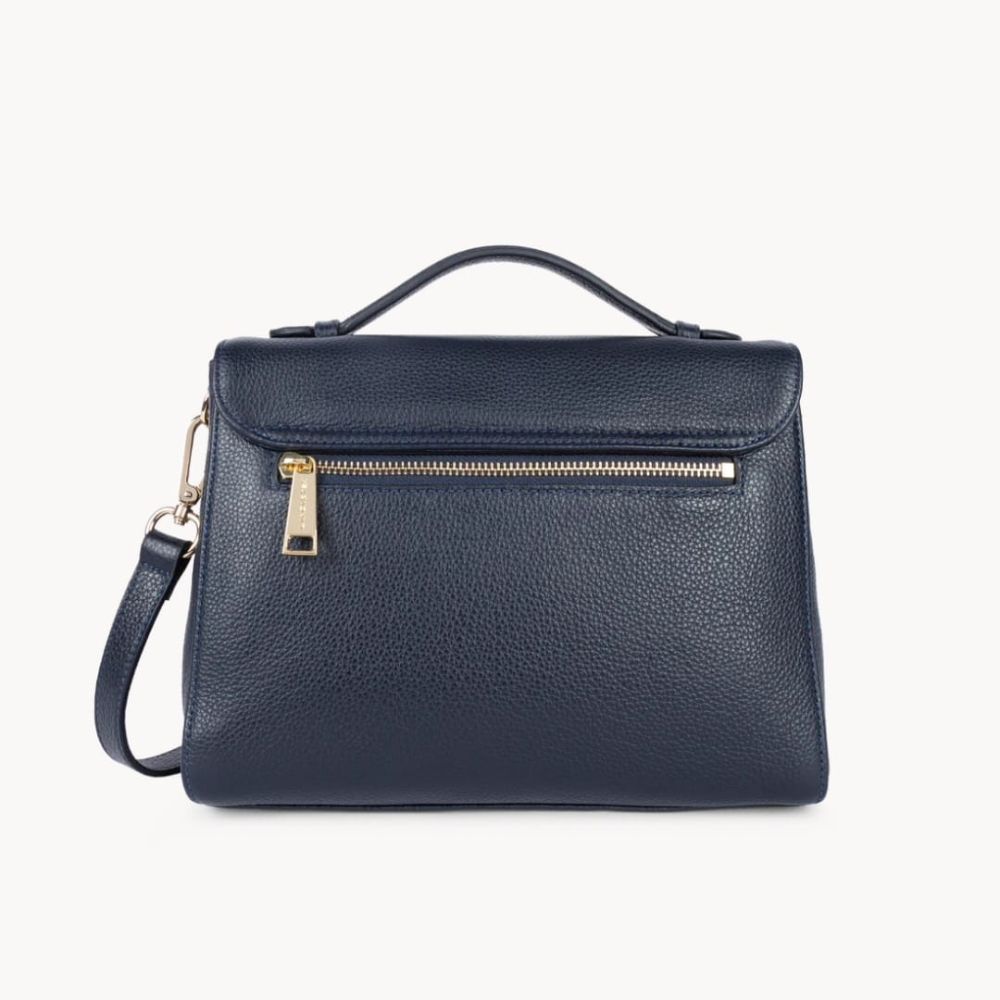 547-55 SAC À MAIN MILANO COSMOS LANCASTER BLEU FONCÉ VUE DE DOS 547-55 SAC À MAIN MILANO COSMOS LANCASTER BLEU FONCÉ VUE DE DOS