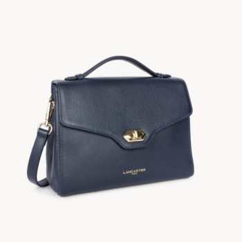 547-55 SAC À MAIN MILANO COSMOS LANCASTER BLEU FONCÉ VUE LATÉRALE