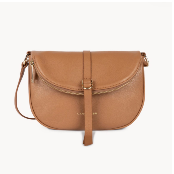 SAC BANDOULIERE DUNE GAIA LANCASTER 529-102 CAMEL VUE DE FACE