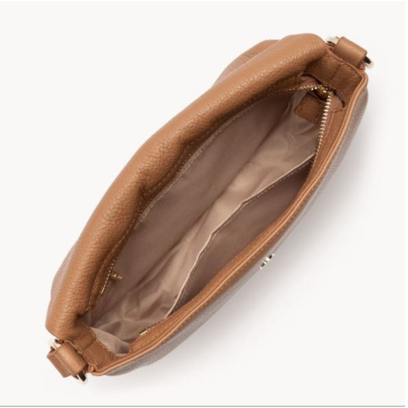 SAC BANDOULIERE DUNE GAIA LANCASTER 529-102 CAMEL VUE INTÉRIEURE