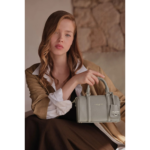 547-101 SAC POLOCHON ZIPPÉ S MILANO ANA LANCASTER MASTIC VUE DE FACE