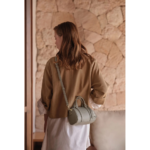 547-101 SAC POLOCHON ZIPPÉ S MILANO ANA LANCASTER MASTIC VUE DE FACE