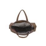 GRAND SAC PORTÉ MAIN ROSALIA CUIR A163-15 TAUPE VUE DE FACE