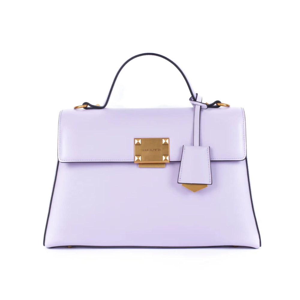 MAC ALYSTER SAC PORTÉ MAIN MÉLYSSA-01 LILAS VUE DE FACE 2