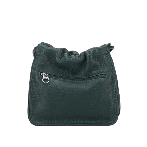 MOCCA SAC BANDOULIÈRE LÉA CUIR M170-03 VERT VUE DE DOS