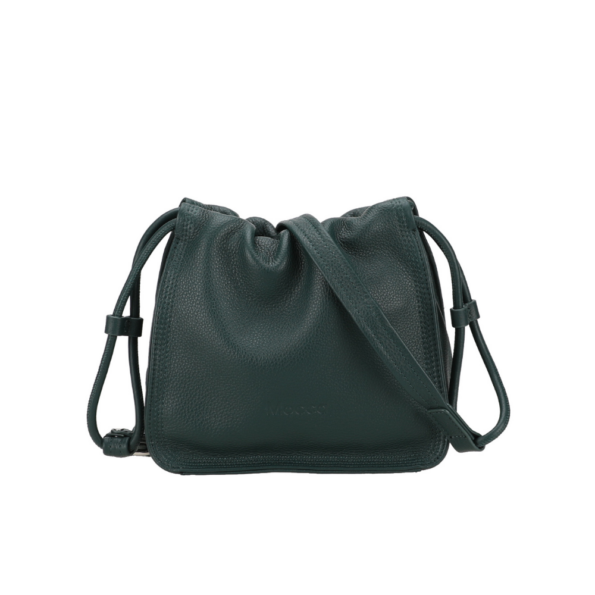 MOCCA SAC BANDOULIÈRE LÉA CUIR M170-03 VERT VUE DE FACE