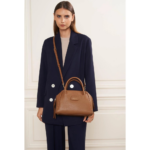 PETIT SAC À MAIN DUNE LANCASTER 529-82 CAMEL VUE DE FACE