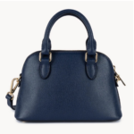 PETIT SAC DEMI-LUNE SIERRA JIA LANCASTER 538-001 BLEU FONCÉ VUE DE FACE