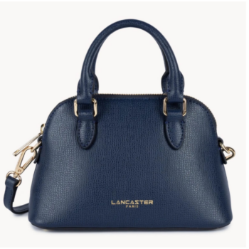 PETIT SAC DEMI-LUNE SIERRA JIA LANCASTER 538-001 BLEU FONCÉ VUE DE FACE