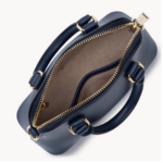 PETIT SAC DEMI-LUNE SIERRA JIA LANCASTER 538-001 BLEU FONCÉ VUE DE FACE