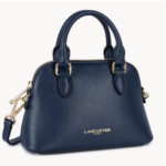 PETIT SAC DEMI-LUNE SIERRA JIA LANCASTER 538-001 BLEU FONCÉ VUE DE FACE