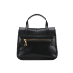 SAC À MAIN CUIR VACHETTE A178-01 NOIR VUE DE FACE