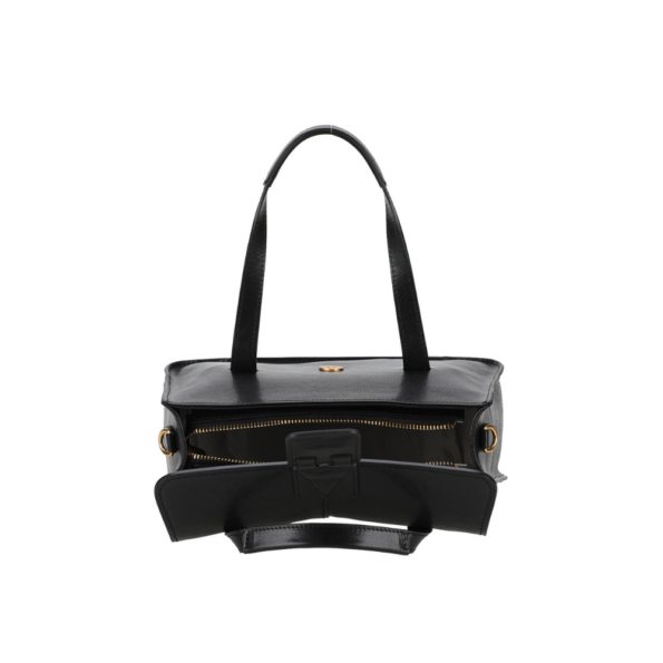 SAC À MAIN CUIR VACHETTE A178-01 NOIR VUE INTÉRIEURE