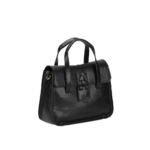 SAC À MAIN CUIR VACHETTE A178-01 NOIR VUE DE FACE