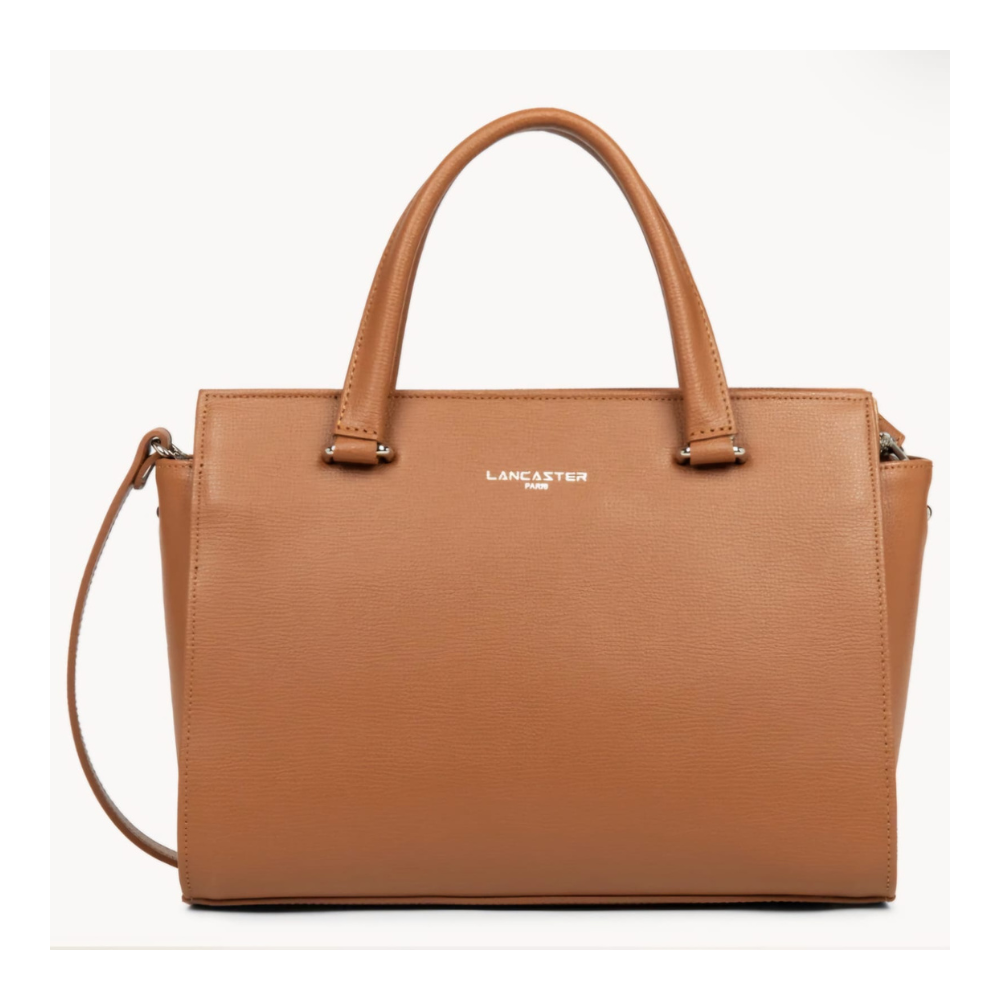 SAC À MAIN M SIERRA LANCASTER 438-008 CAMEL VUE DE FACE SAC À MAIN M SIERRA LANCASTER 438-008 CAMEL VUE DE FACE