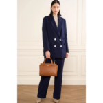 SAC À MAIN M SIERRA LANCASTER 438-008 CAMEL VUE DE FACE