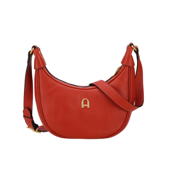 SAC BANDOULIERE CAMILLE CUIR A203-06 ROUGE VUE DE FACE