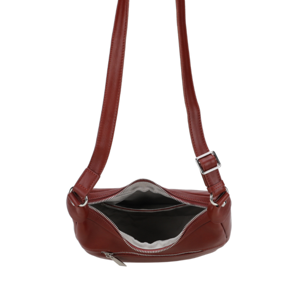 SAC BANDOULIERE GIULIA CUIR A180-02 COGNAC VUE INTÉRIEURE