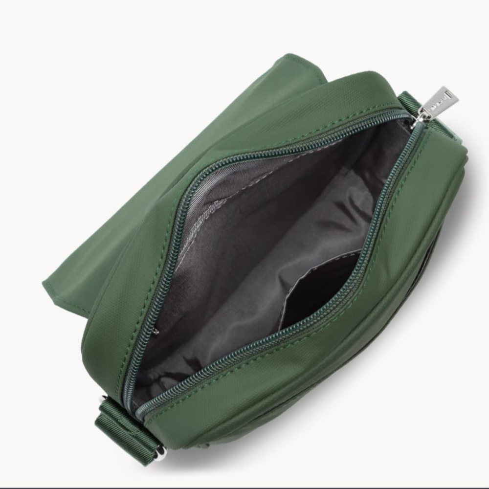 SAC BANDOULIÈRE STORM LANCASTER 305-33 VERT FONCÉ VUE INTÉRIEURE SAC BANDOULIÈRE STORM LANCASTER 305-33 VERT FONCÉ VUE INTÉRIEURE