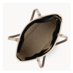 SAC CABAS ÉPAULE SMOOTH 437-07 LANCASTER NOIR NUDE CLAIR NUDE FONCÉ VUE DE FACE