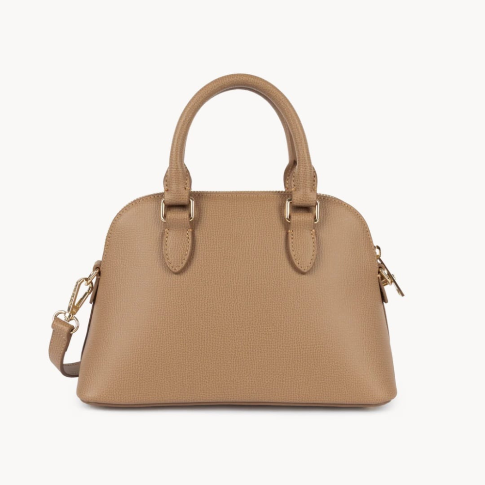 SAC DEMI-LUNE ZIPPÉ M SIERRA JIA LANCASTER SABLE VUE DE DOS SAC DEMI-LUNE ZIPPÉ M SIERRA JIA LANCASTER SABLE VUE DE DOS