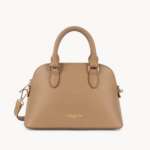 SAC DEMI-LUNE ZIPPÉ M SIERRA JIA LANCASTER SABLE VUE DE FACE