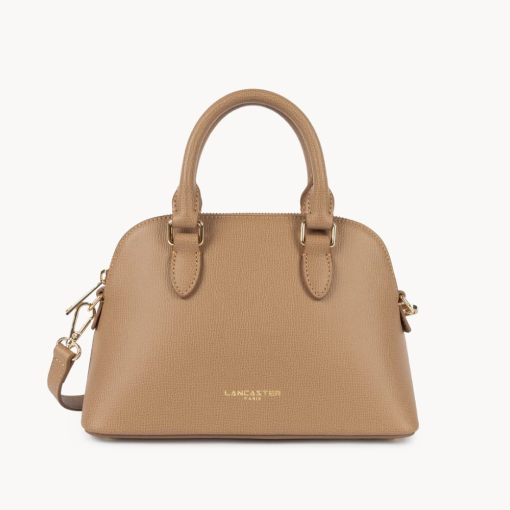 SAC DEMI-LUNE ZIPPÉ M SIERRA JIA LANCASTER SABLE VUE DE FACE SAC DEMI-LUNE ZIPPÉ M SIERRA JIA LANCASTER SABLE VUE DE FACE