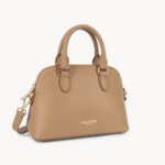 SAC DEMI-LUNE ZIPPÉ M SIERRA JIA LANCASTER SABLE VUE DE FACE