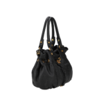 SAC ÉPAULE M CAMILLE CUIR A203-07 NOIR VUE DE FACE
