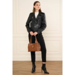 SAC FOURRE-TOUT M TOP DOUBLE LANCASTER 470-68 CAMEL IN ORANGE VUE DE FACE