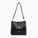 SAC SEAU TOP DOUBLE LANCASTER 470-62 NOIR IN NUDE VUE DE FACE