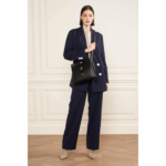 SAC SEAU TOP DOUBLE LANCASTER 470-62 NOIR IN NUDE VUE DE FACE