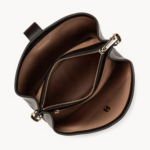 SAC SEAU TOP DOUBLE LANCASTER 470-62 NOIR IN NUDE VUE DE FACE