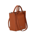 SAC SHOPPING CELESTE CUIR A182-01 COGNAC VUE DE FACE