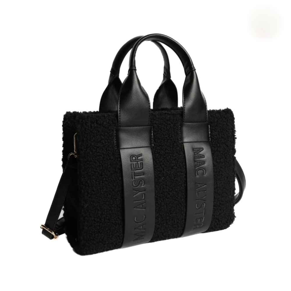 PETIT SAC CABAS CAPSULE CLOVER KSI-252 NOIR VUE LATÉRALE