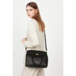 SAC À MAIN MILANO COSMOS 547-56 LANCASTER NOIR VUE DE FACE