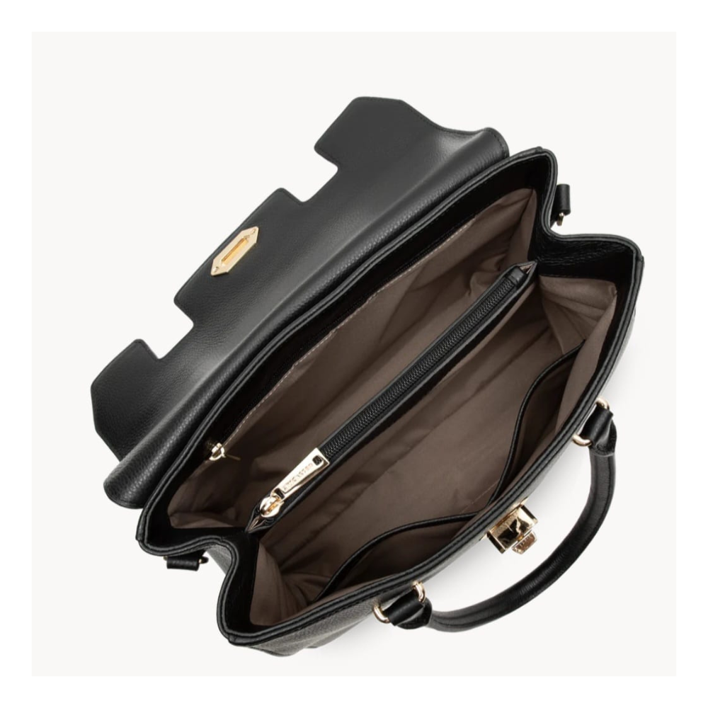 SAC À MAIN MILANO COSMOS 547-56 LANCASTER NOIR VUE INTÉRIEURE SAC À MAIN MILANO COSMOS 547-56 LANCASTER NOIR VUE INTÉRIEURE