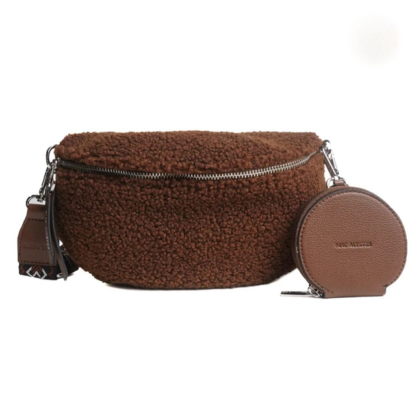 SAC BANANE MOUMOUTE LBA-170-1 MARRON VUE DE FACE